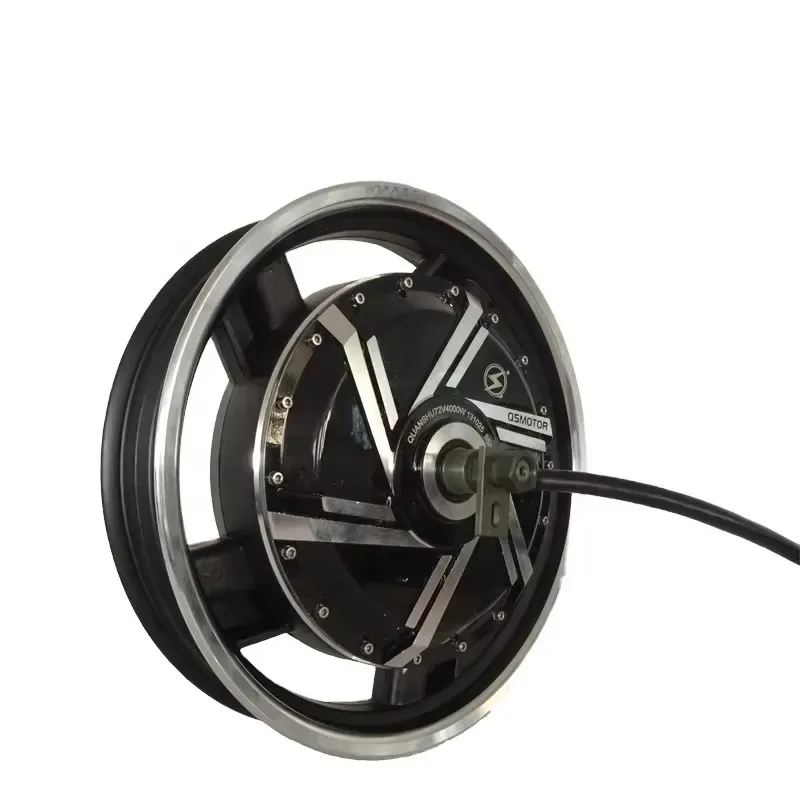 Hot Sale QS Motor 8000W BLDC Permanent Magnet In-Wheel Motor 17*3.5inch Dual Shaft Hub Electric Scooter/E-Motorcycle 273 V3