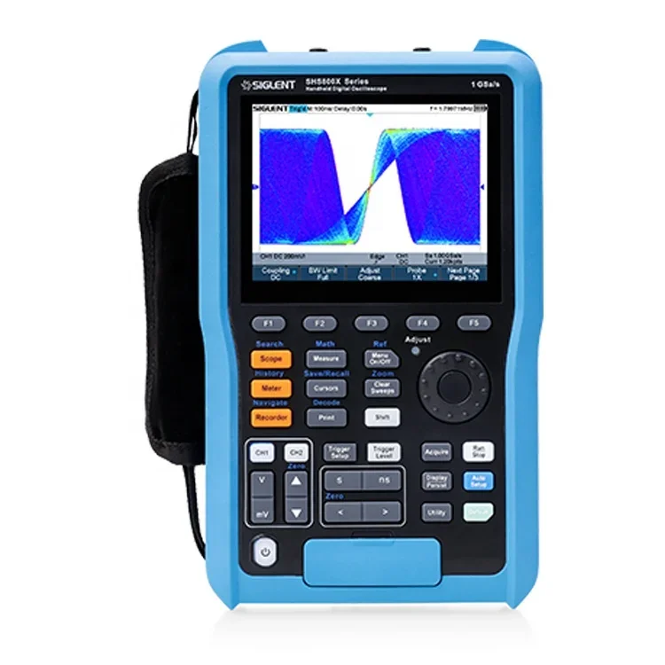 China Shs810X 70/100 /200 MHz 2 Channels Portable Siglent Handheld Oscilloscope