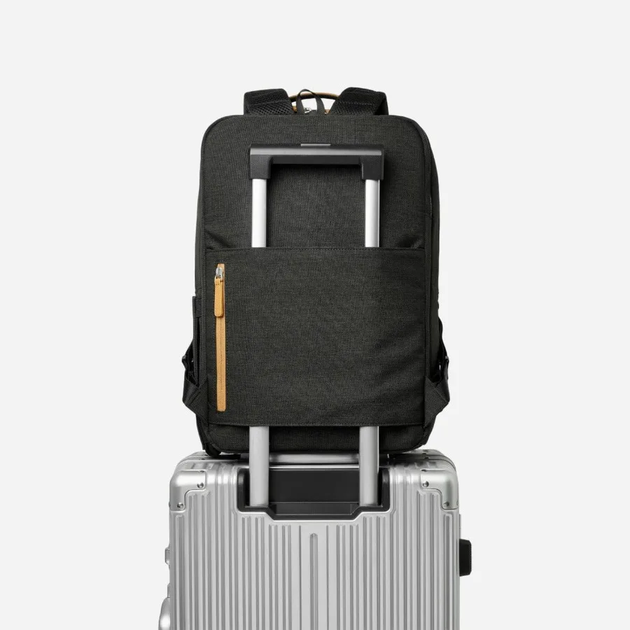 حقيبة ظهر Nordace Siena Pro 15 الذكية مع شحن USB - حقيبة ظهر للكمبيوتر المحمول مقاس 16 بوصة سعة 20 لترًا حقيبة ظهر يومية للسفر اليومي أو العمل باللون الأسود #4