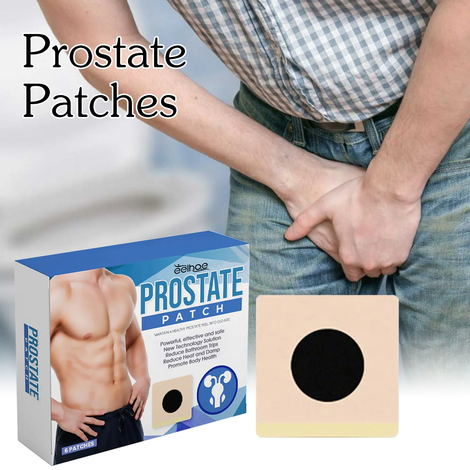 

Male Body Care Patch, Men's Body Strengthening Care, Relieve Itching and Discomfort, Health Navel Patch