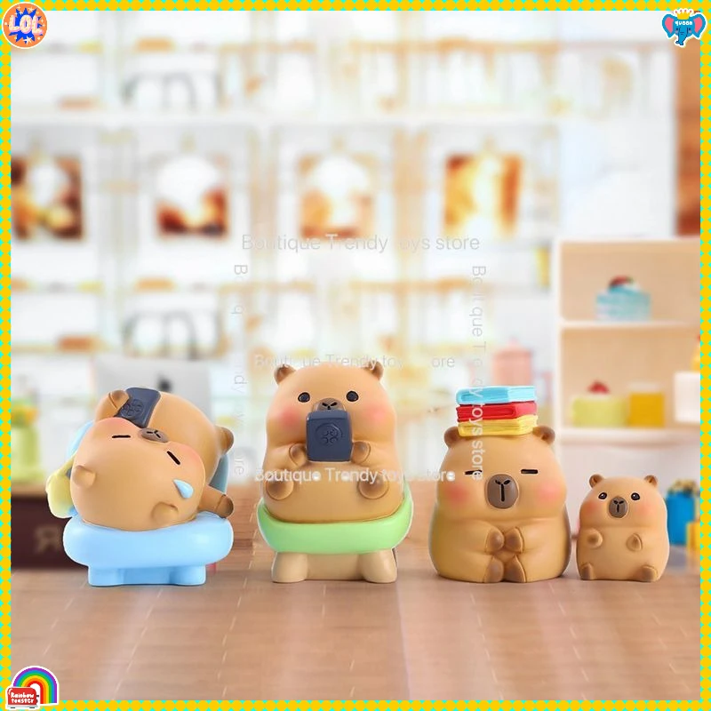 Neue Kawaii Sleepy Capybara Mystery Box – süße trendige Spielzeugfigur – Desktop-Dekoration, perfektes Geschenk für Freunde