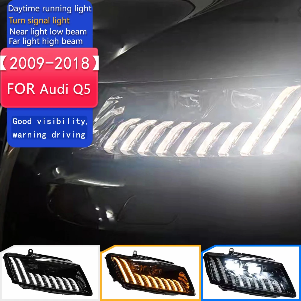 

Car Styling for Audi Q5 Headlights 2009-2018 Q5 LED Headlight Projector Lens Siginal DRL Head Lamp Automotive Accessories
