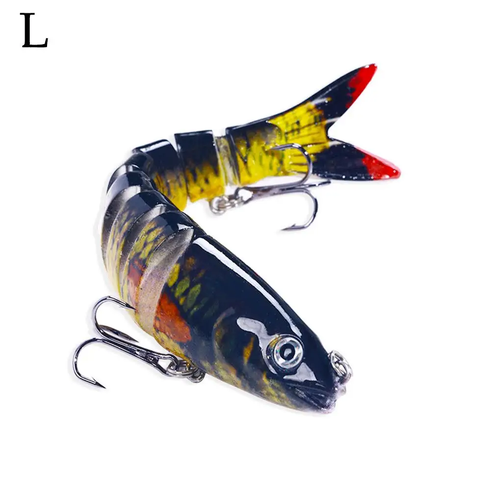 13,4 cm sinkende Wobbler, Angelköder, Gelenk-Kurbelköder, Swimbait, 8-Segment-harter künstlicher Köder für Angelgerät-Köder
