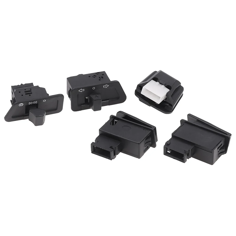 5pcs/set Horn Light Five Major Switches Turn Signal Beam Button Switch Connecters Start Switch For Scooter Motorcycle Accessorie