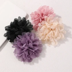 Beautiful Cloth Flower Party Brooch Pin Gifts Fashion Fabric Camellia Flower Brooches For Women Clothing Jewelry Accessories