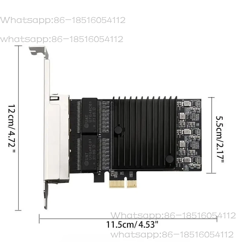 

G8DB 4-портовый адаптер Ethernet PCI Express RJ45 1000 Мбит/с для настольных ПК (с драйверами)