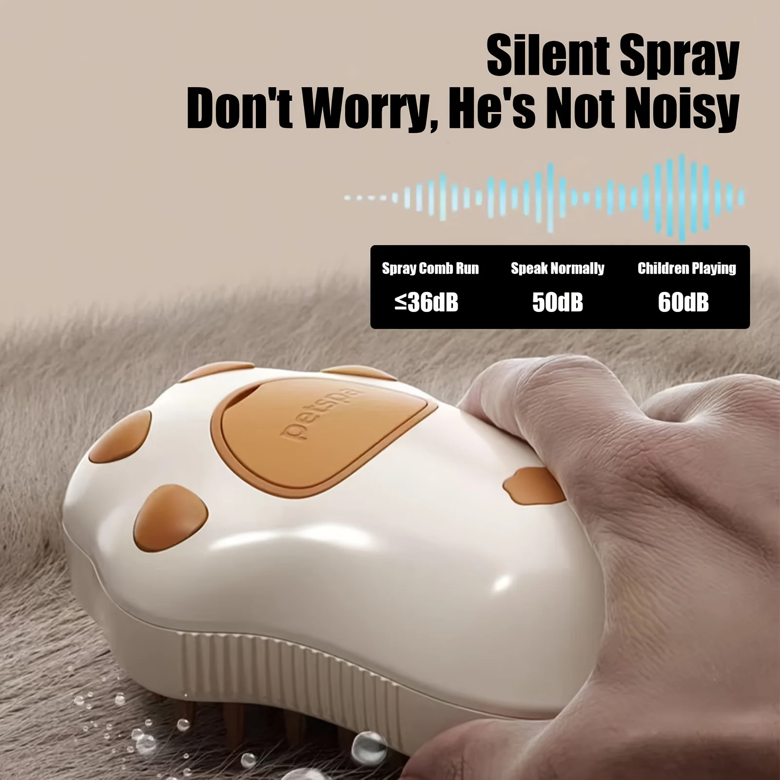 Cat Steam Brush, 3 in 1 Cat Steam Brush Cleaner, Silicone Massage Grooming Brush, Pet Hair Cleaning Brush Comb for Cats and Dogs
