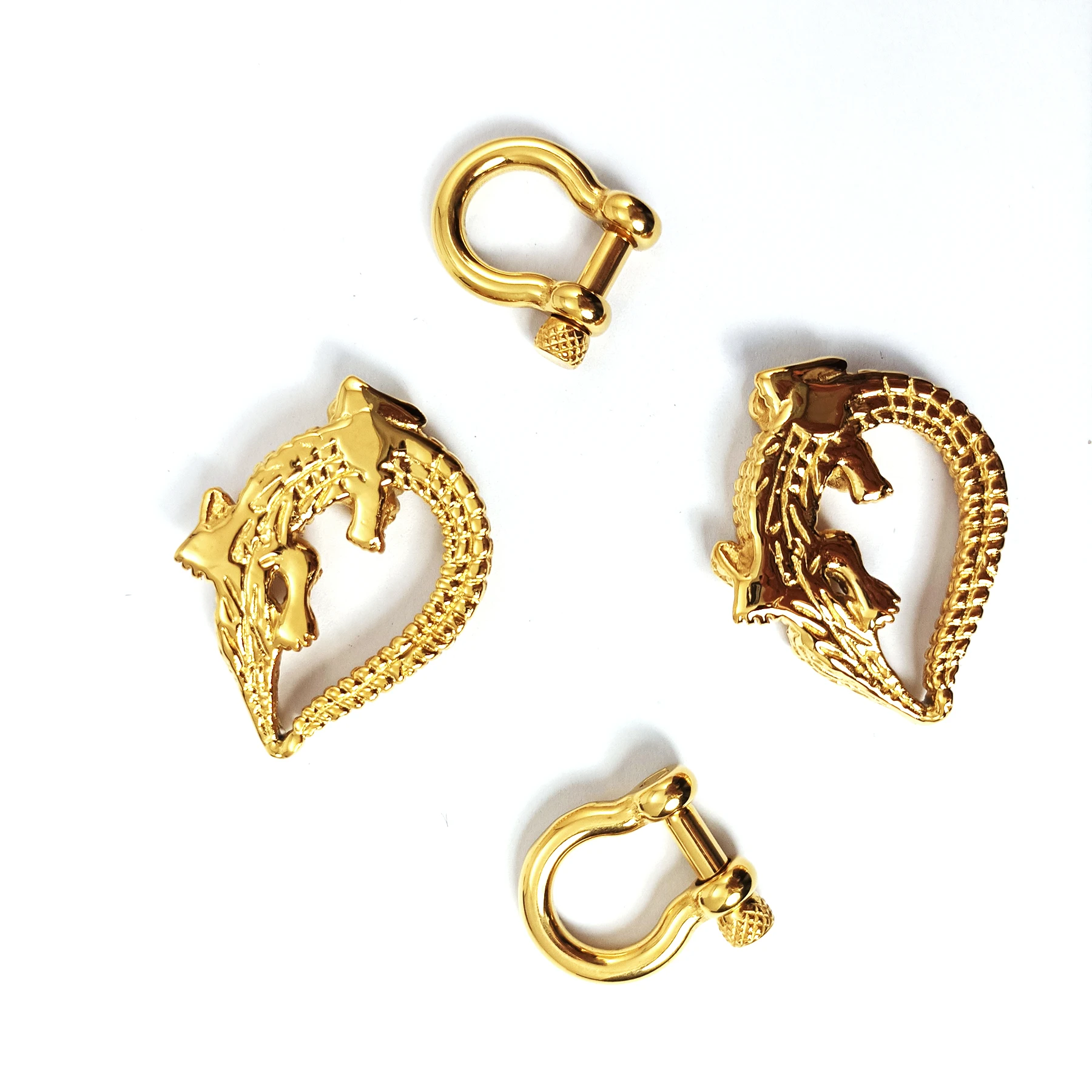 1 Pair Ear Weights Stretching Kits Animal Skull Heavy Ear Gauges Screwed Ear Dangle Plugs and Tunnels Ear Plugs for Men Size 6G