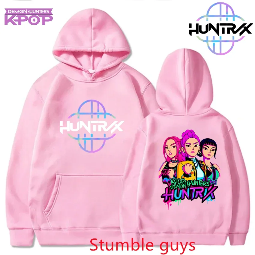 للجنسين Kpop شيطان الصيادين هوديي الحراري الخريف أنيمي الكرتون الدافئة عارضة البلوز الأزياء الرياضية #2