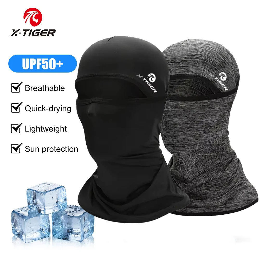 

X-TIGER Ice Silk Sun Protection Headgear Cycling Fishing Face Scarf Outdoor Cool Breathable Cycling Mask Bicycle Headwear