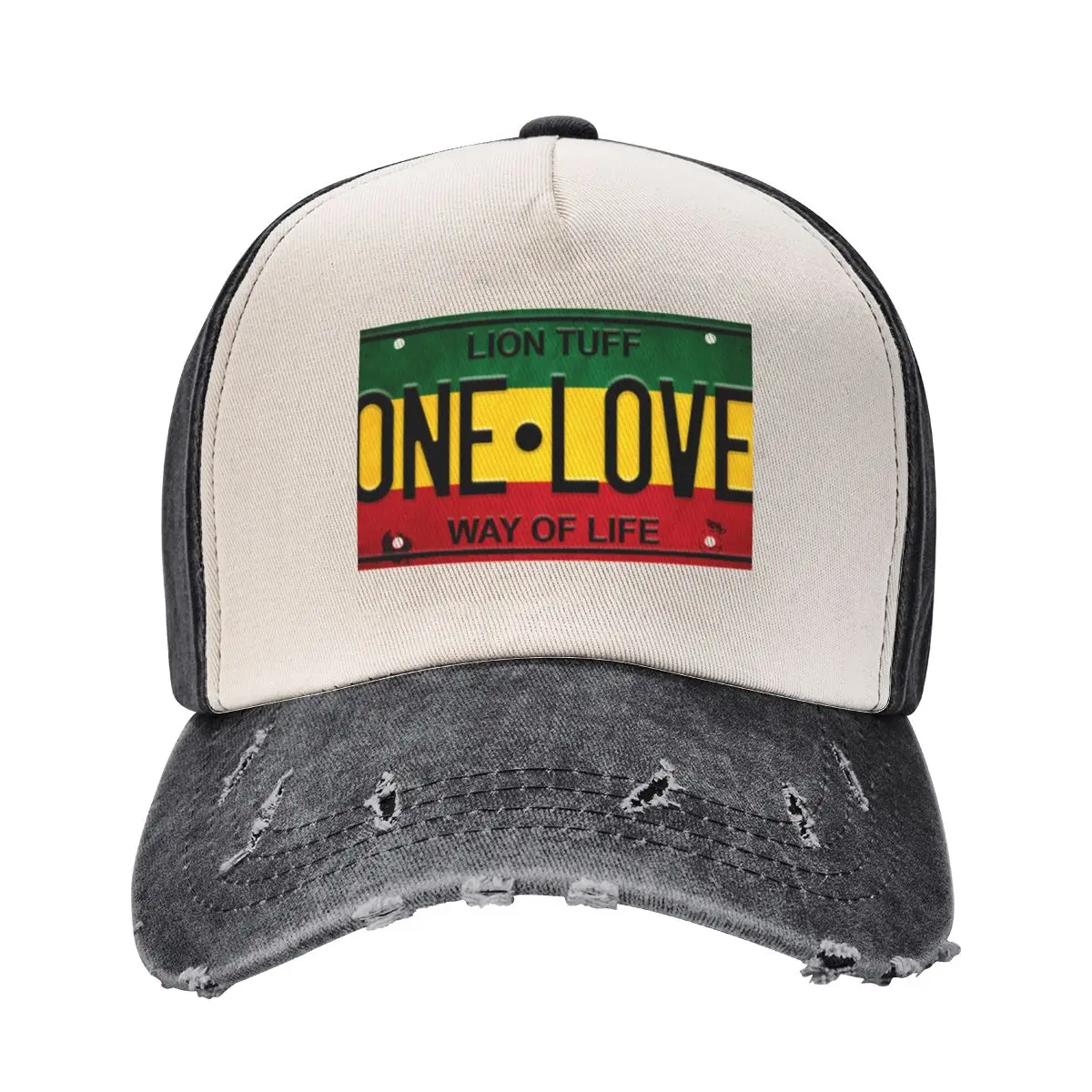 Vintage Rasta ONE LOVE Baseball Cap Sun Cap derby hat Anime Hat Custom Cap Men Luxury Brand Women's