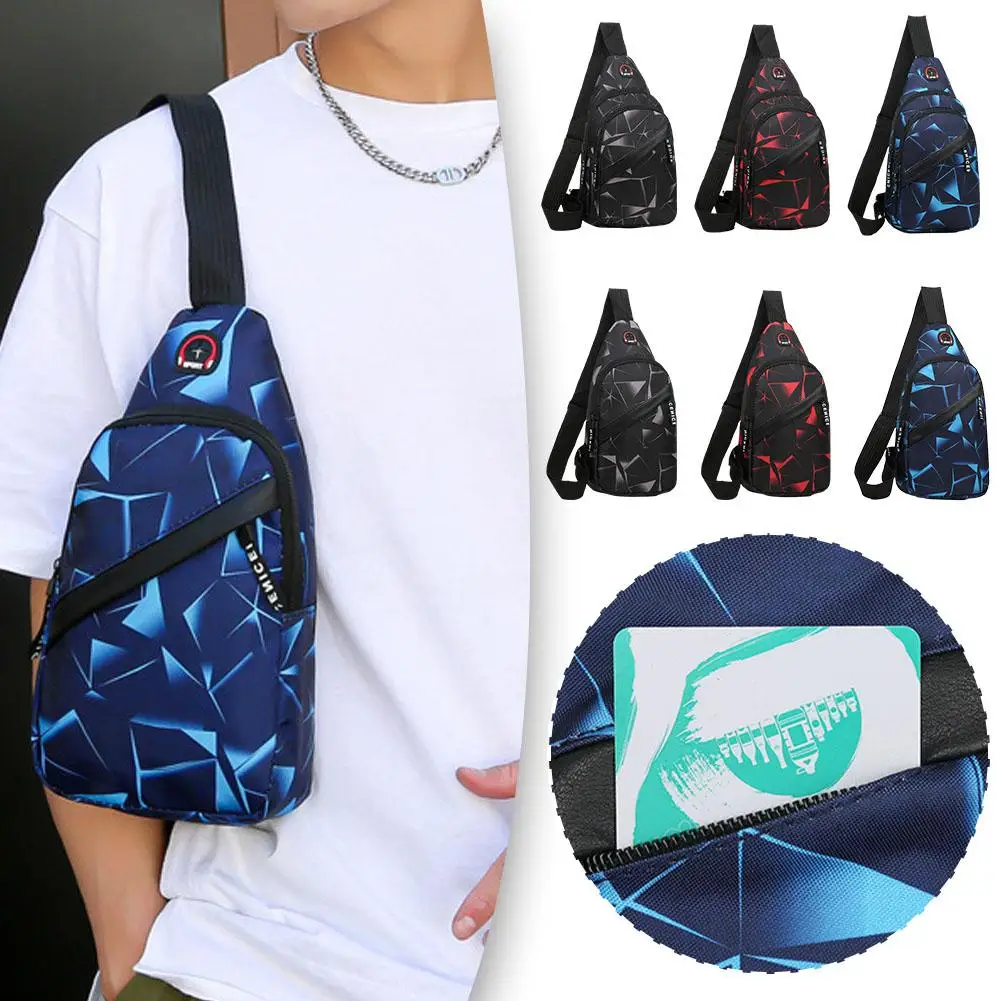 

Chest Bag,Men's Casual Waterproof Crossbody Bag, Trendy Sports Bag, Multifunctional Small Bag, Shoulder Bag Wholesales