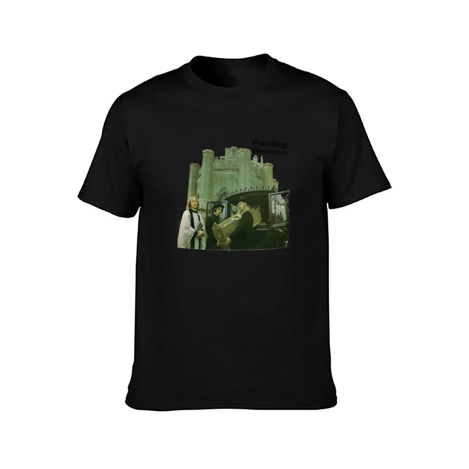 The Groundhogs Blues Obituary Album Cover. T-Shirt Simple Graphic Design T-Shirt