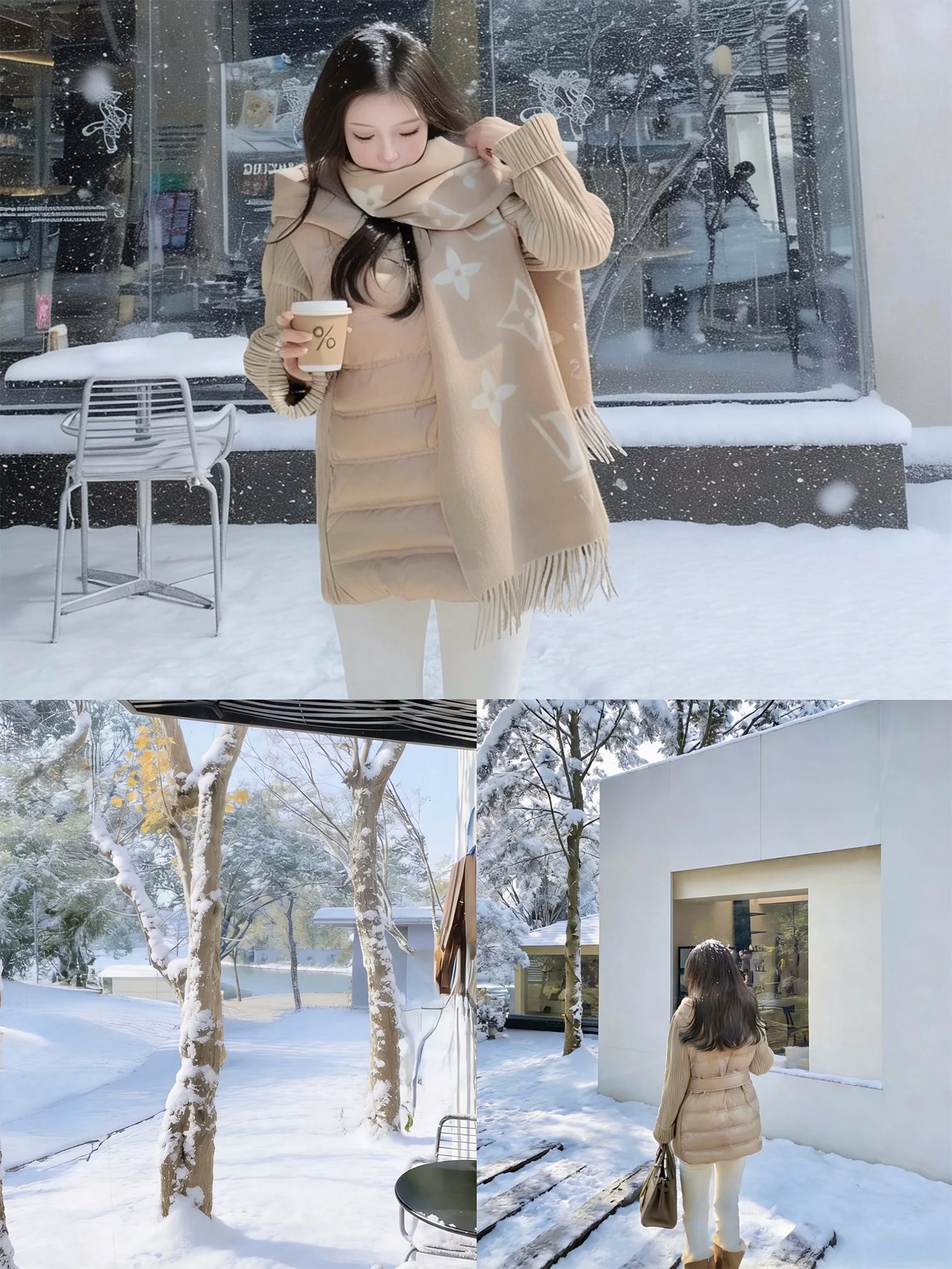 

DDZA Early Morning Du down Jaet Women's Sle Knitted Splicing Hat Design White Goose Feather Warm Coat Commute Trend