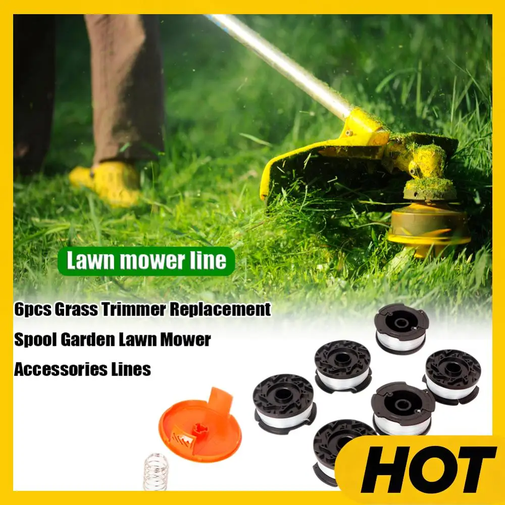 

6/8 шт., сменная катушка для триммера, нейлоновая катушка для триммера, длина 9,14 м, диаметр 1,65 мм для Black/Decker, аксессуар для триммера для травы