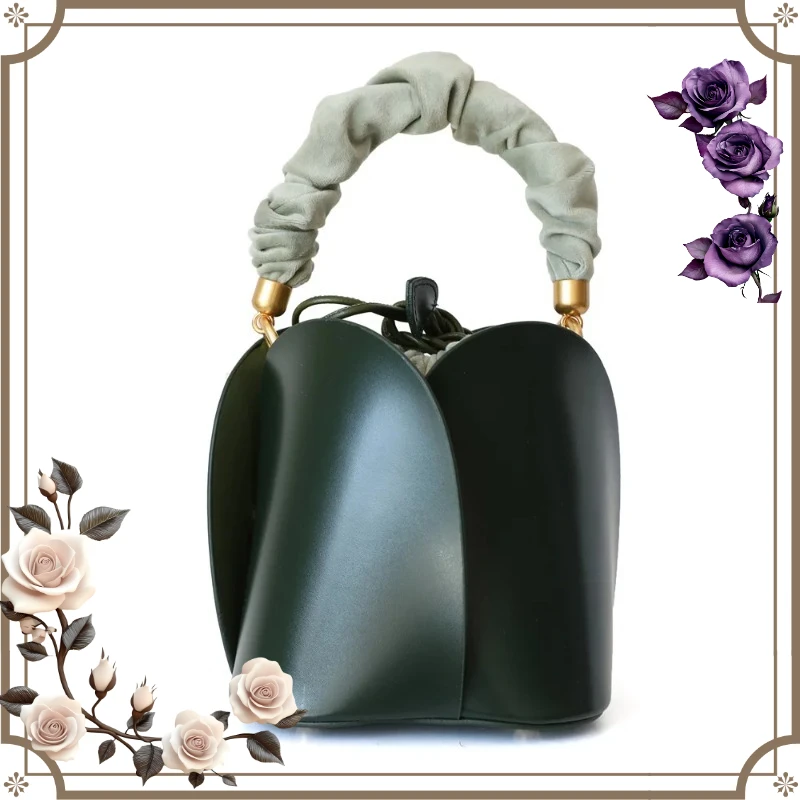 Flower bucket bag, petal cabbage basket bag, wedding handbag, luxury premium bag, niche bag, trend bag, original design bag