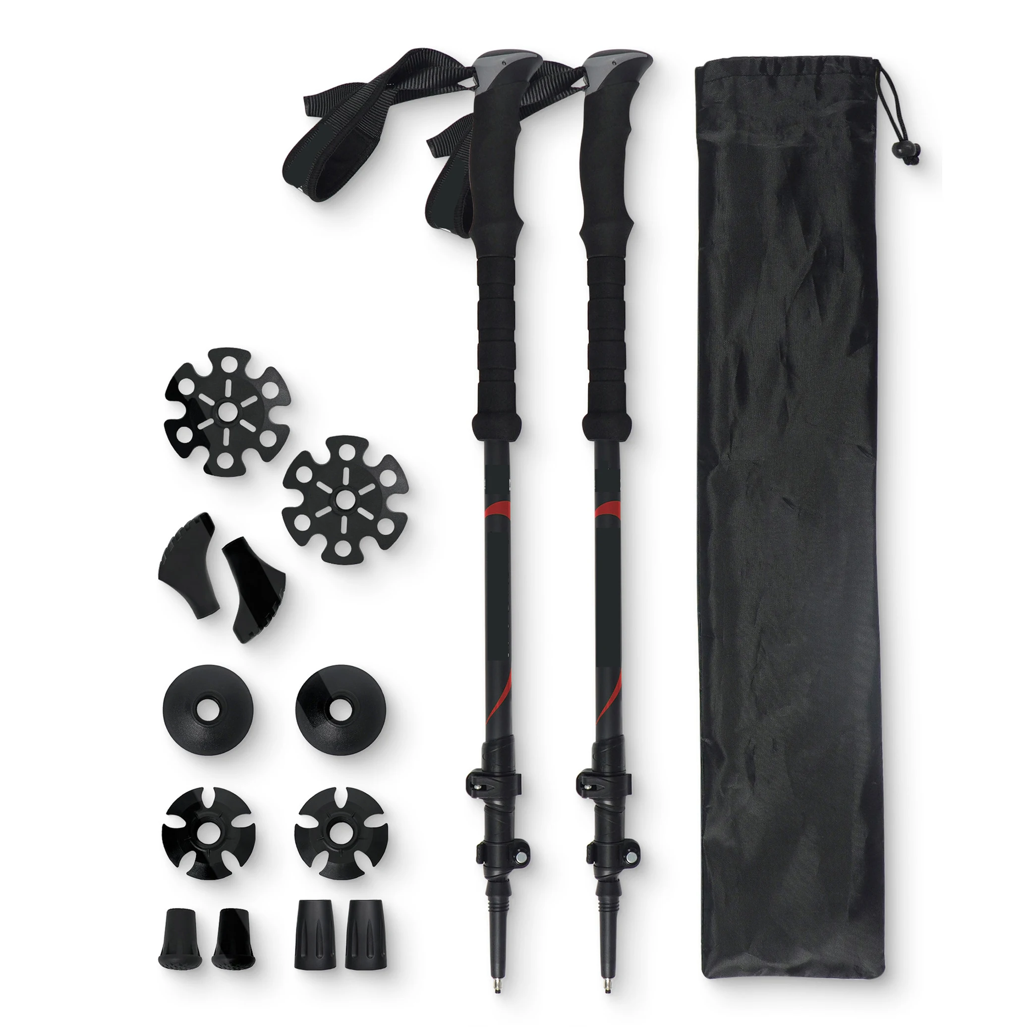 Hiking Sticks Telescopic Hiking Poles Ultra-strong Custom 7075 Aluminum Alloy Trekking Poles