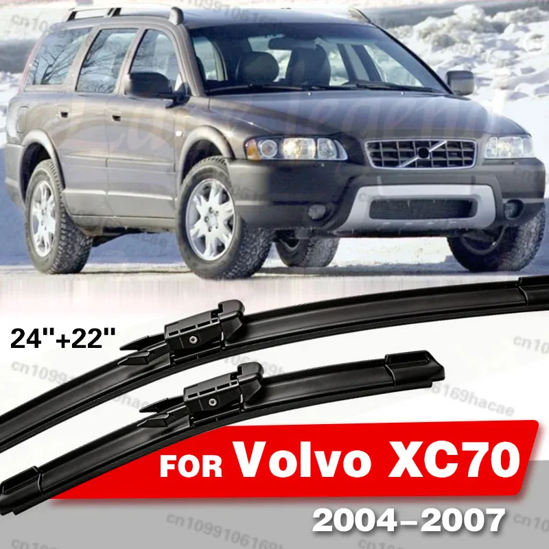 

Wiper For Volvo XC70 2004 - 2007 2005 2006 Front Wiper Blades Windshield Windscreen Window Brushes 24"+22" Car Accessories