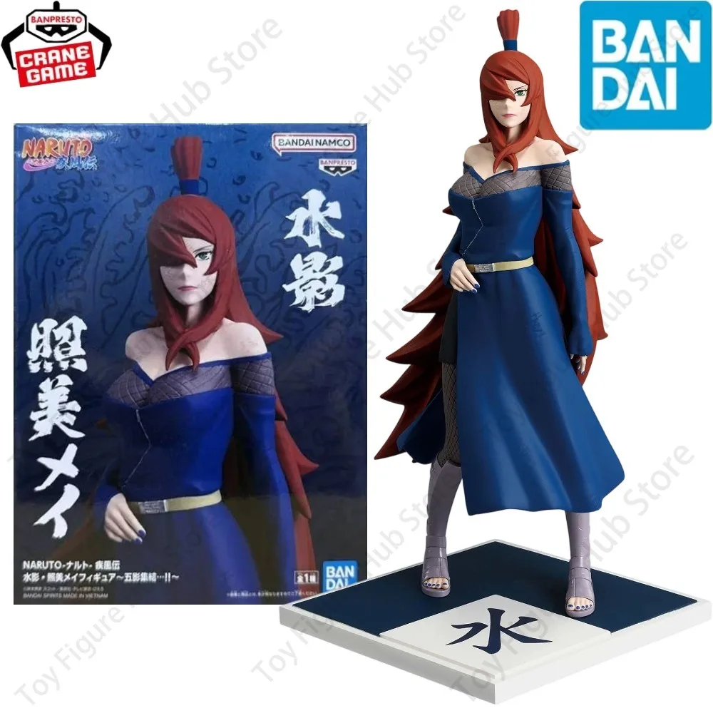 Официальные оригинальные фигурки BANDAI Banpresto в наличии: Наруто Шиппуден, Мэй Теруми, Мизукаге, Собрание пяти каге, аниме-модель, игрушка, подарок.