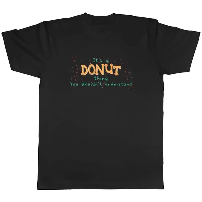 Donut Thing Mens T-Shirt Sprinkles Pastry Glaze Jam Sweet Icing Unisex Tee Gift