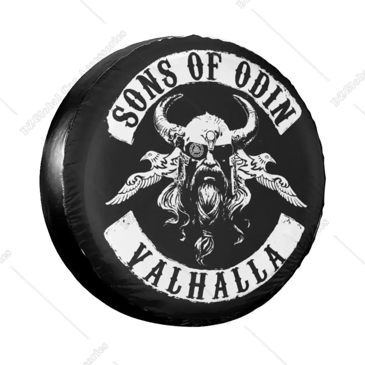 Sons of Odin-Valhalla Capa de Pneu de Roda Sobressalente para Mitsubishi Pajero, RAV4, Viking Norse, Warrior Acessórios Veículos, 14 in, 15 & quo