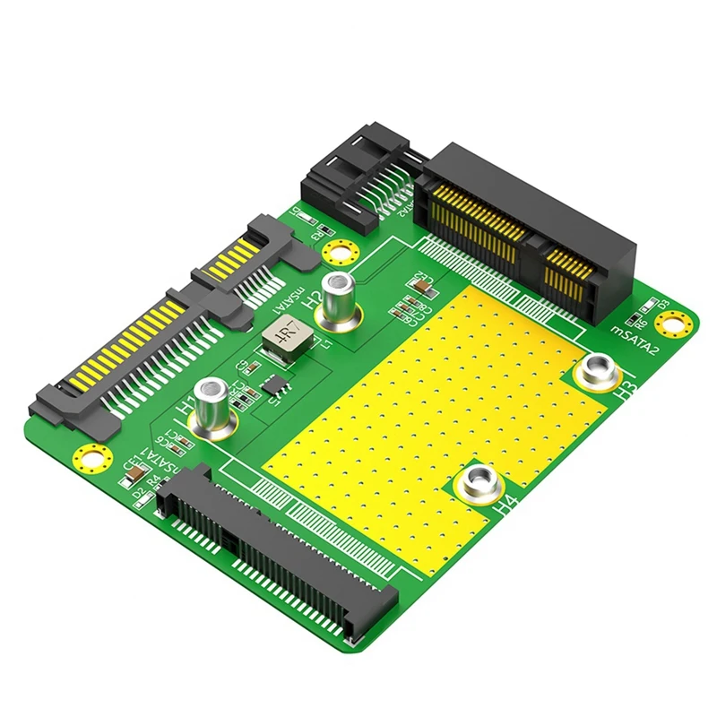 Doppia scheda adattatore SSD Msata a doppia SATA3 per PC desktop