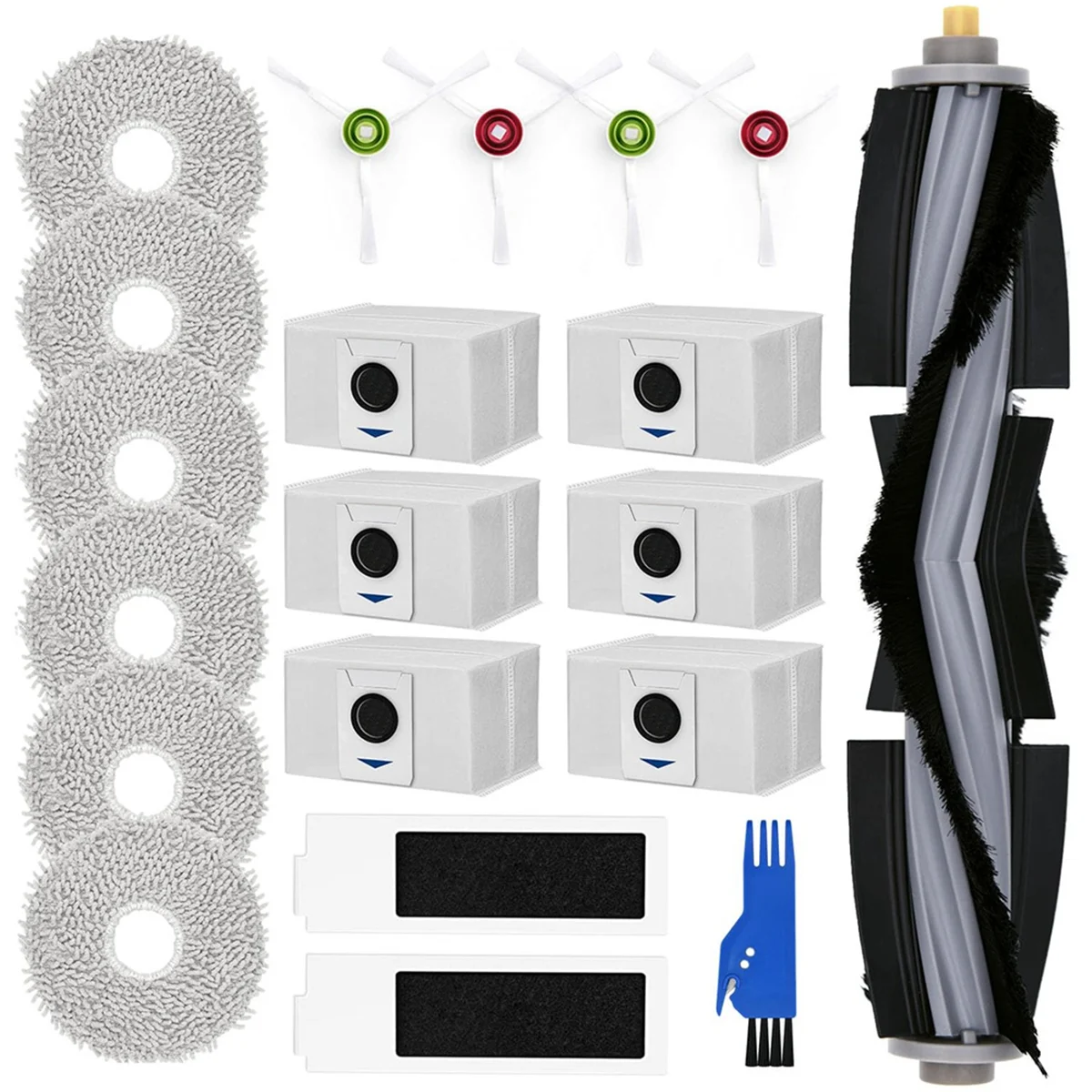 Accessory Kit for ECOVACS DEEBOT T20 OMNI / T20e OMNI Robot Vacuum Cleaner, Dust Bags, Mop Cloths, Main Brush, Filters