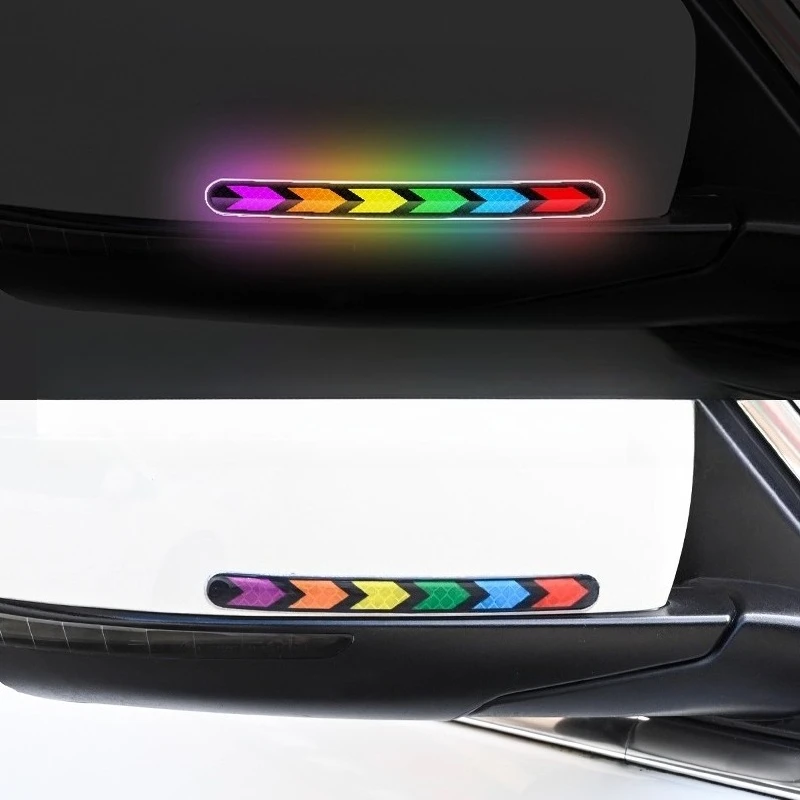 

Car Reflective Warning Sticker Luminous Bright Wheel Eyebrows Covering Scratches Door Anti-collision Anti-rear-end Collision