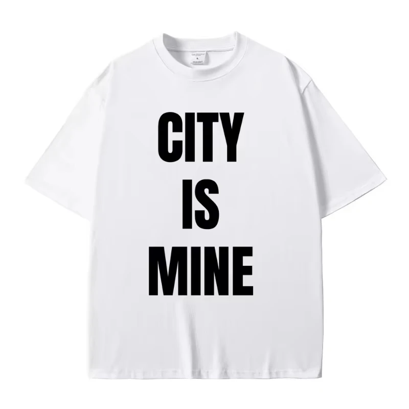 Rapper Drake City Is Mine Letter Same Style Print T-shirt Men Women Hip Hop Fashion T Shirts Men's Casual Vintage T Shirt