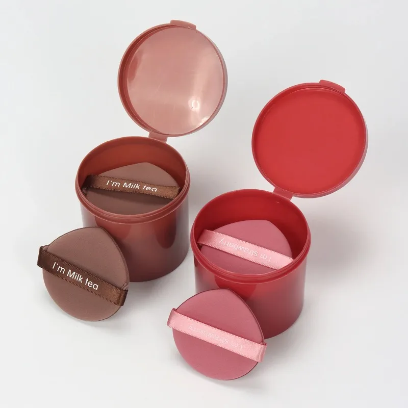 Karsyngirl 7Pcs/Box Strawberry Cosmetic Puff Set Double Side Women Soft Makeup Sponge Beauty Make up Powder Tools