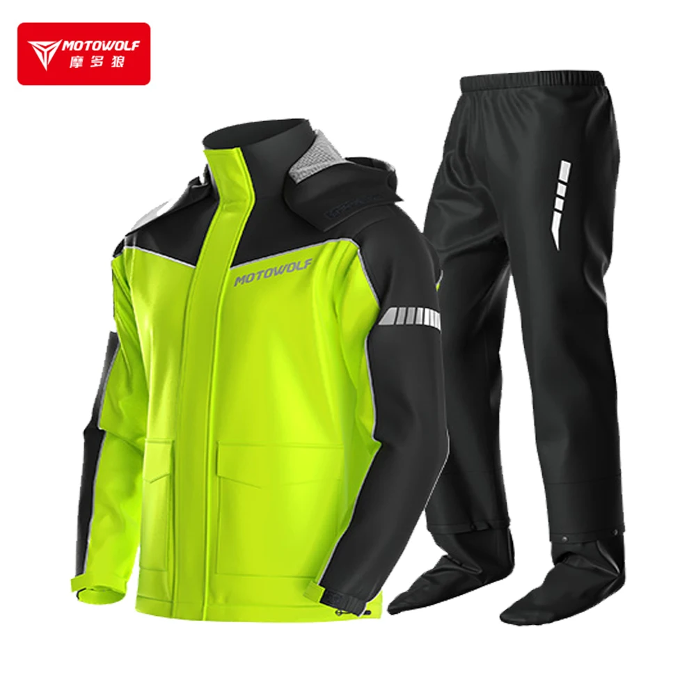 

Men Women Motorcycle Raincoat Motorbike Rain Suit Moto Raincoat Rain Coat Jacket Pants Biker Rain Set Waterproof Motorcyclist