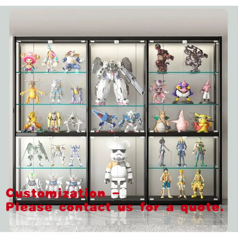 

Витрина-дисплей Customized.Hot Sale: многоуровневая алюминиевая витрина для магазина с подсветкой и замком, для демонстрации табачных изделий