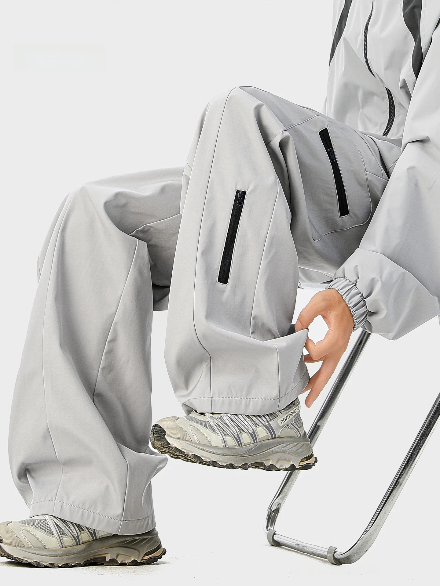 

Men's Outdoor Climbing Casual Pants Windproof Waterproof Straight Leg Wide Leg Long Trousers Autumn Season Leisure Sports