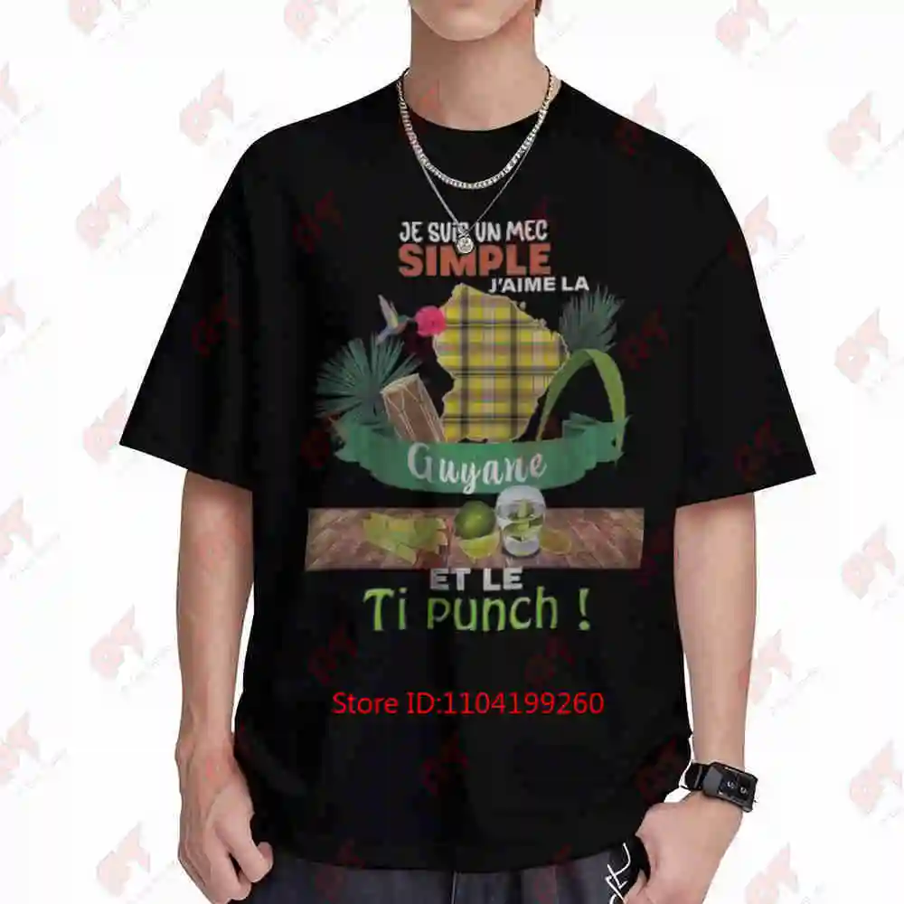 Guyana Madras Rum Ti Punch Aperitif Mojitos Short Sleeve Tee 100% Cotton T-Shirt