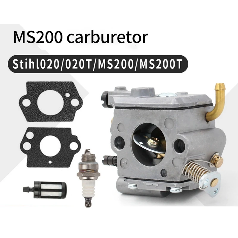 For Stihl 020 020T MS200 MS200T Accessory Part Kit Carburetor Chainsaw Carburetor