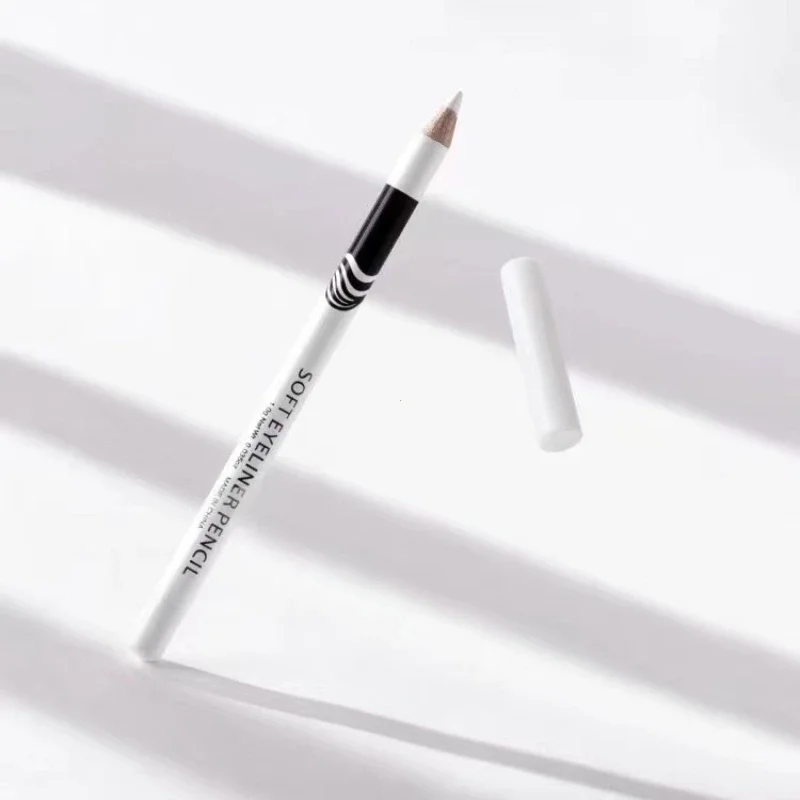 1Pc Nieuwe Witte Eyeliner Make-Up Glad Gemakkelijk Te Dragen Ogen Verhelderaar Waterdichte Mode Ogen Liner Potloden Oog Make-Up Tool