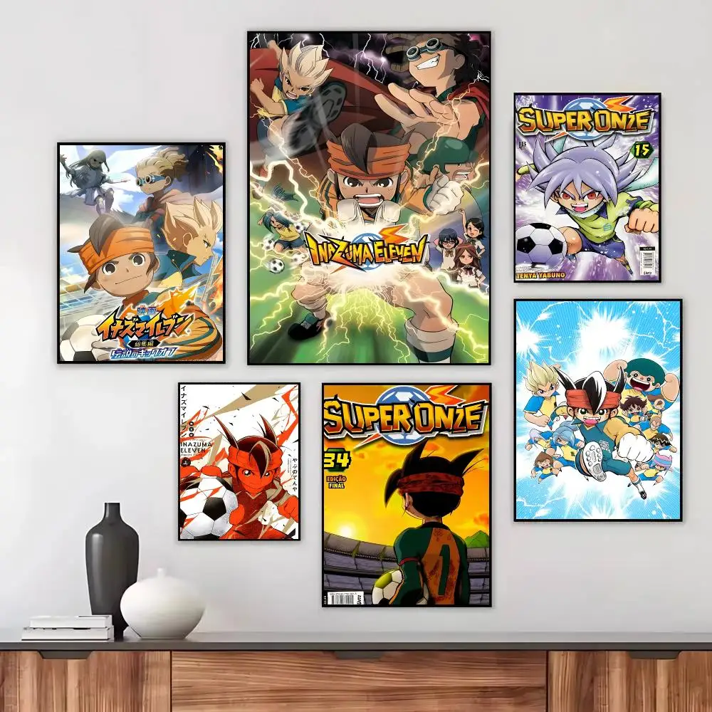 Anime I-Inazuma Eleven Poster Wall Art Printed Decor Sticker Stylish Home Gift for Living Room Bedroom Corridor Cafe
