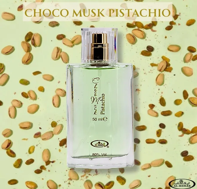 

Al Rehab Choco Musk Pistachio Eau de Parfum Spray для мужчин и женщин, 1.65 унций / 50 мл