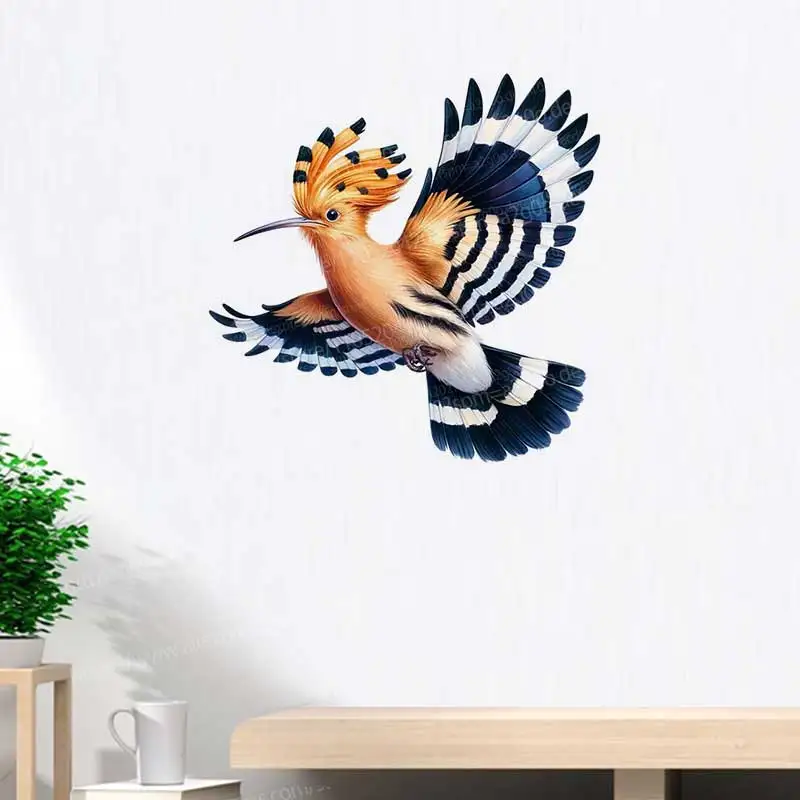 Dai Sheng Bird wall Stickers bathroom Toilet Decoration Living Room Cabinet Refrigerator Home Decoration Decal Stickers AA144