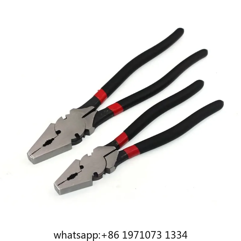 Fence Pliers Large Opening Barbed Wire Cutters Crimp Cutting Staple Nail Puller Fencing Plier Hand Tools 10/12Inch