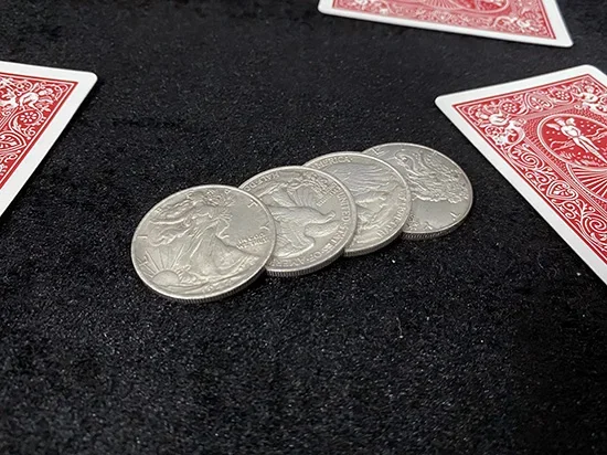 

Funny Props Mist Coin Set by Jimmy Fan Magic Tricks Coin Appearing/Vanishing Magia Magician Close Up Illusions Gimmick Mentalism