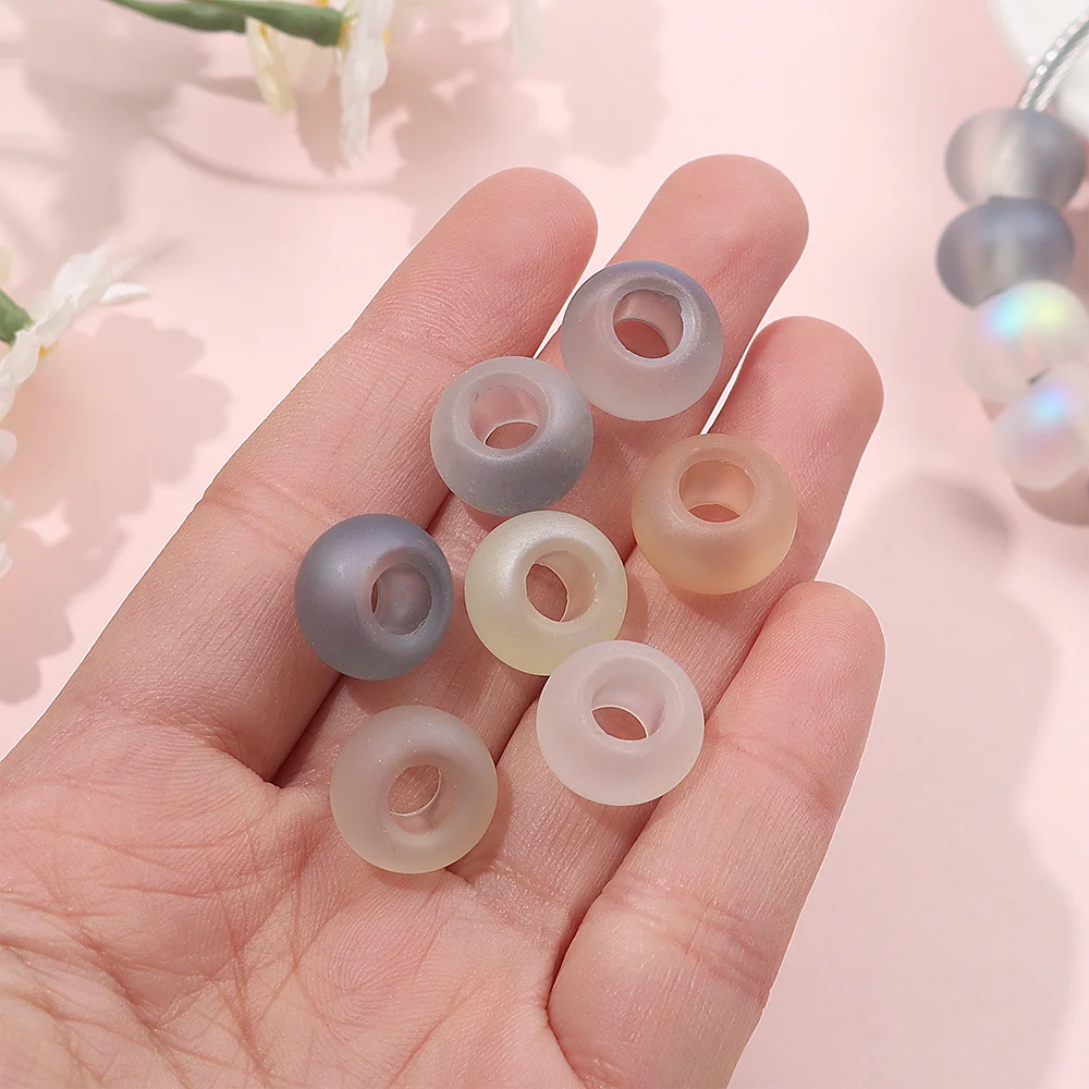 3/12/24/36pcs Multi-color Resin Creative Large Hole Beads, Used for DIY Accessories, Christmas,Halloween,Thanksgiving Decoration
