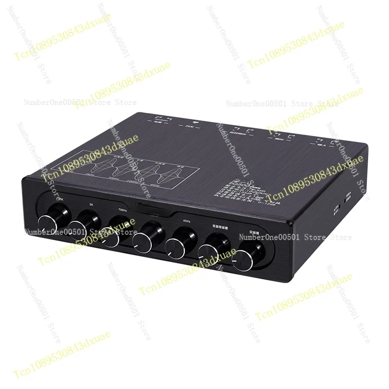 EQ500 Audiophile Pre-Amplifier 5-Band EQ Tone Audio Processing Effects Small Mixing Console
