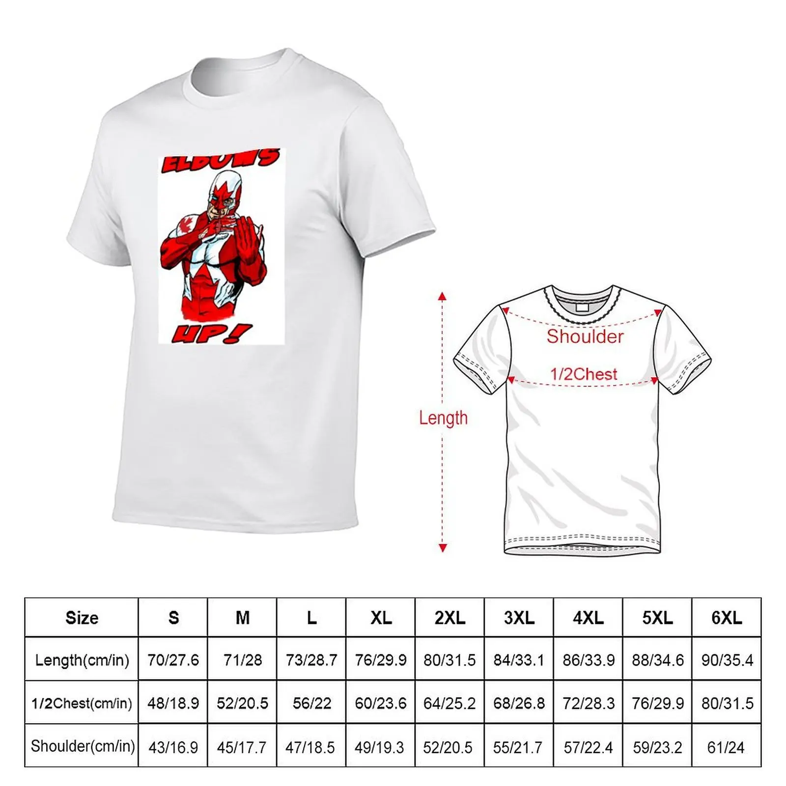 Elbows Up! T-Shirt Basic Casual Short Sleeve Cotton Shirt