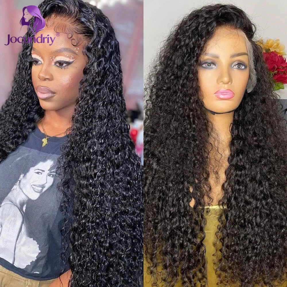 

34 Inch Curly Wave Wigs 13x6 Lace Front Wig Human Hair Wigs 13x4 Transparent Lace Frontal Wigs for Women 200 Density Thick Hair