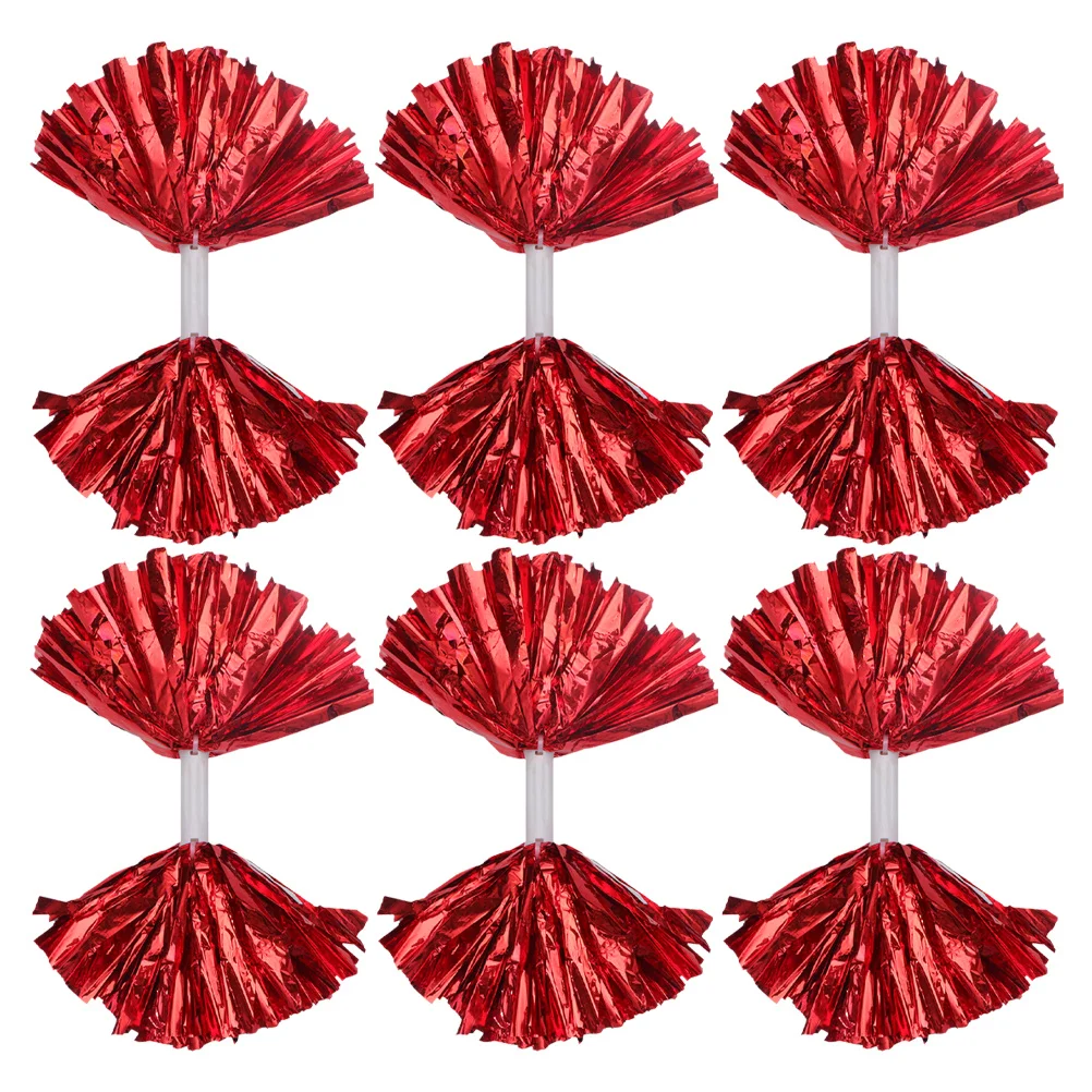 

4pcs Cheerleading Pompoms Lightweight Vibrant Hand Flowers For Dance Party Sports Celebrations Reusable Cheer Props Team Sports