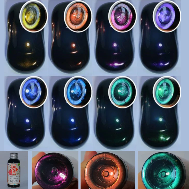 50Ml Dark Color Pre-mixed Model Paint Non- Diluted Oil-based Pigment DIY Crafts Figure Car Model Coating Metallic Texture Paint
