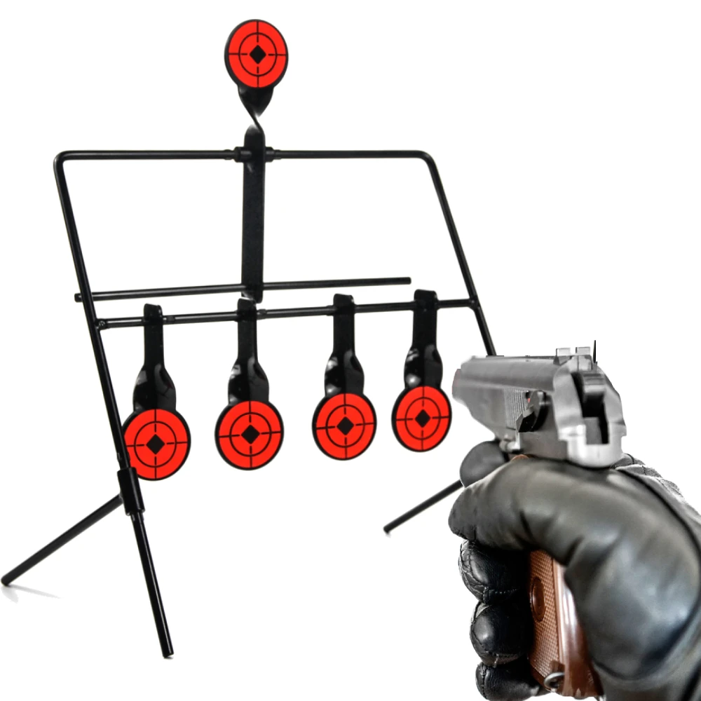 GUGULUZA 4 in 1 Shooting Training Iron Target Hunting Shooting Training Target for Air Rifle Air Pistol Shooting Sports