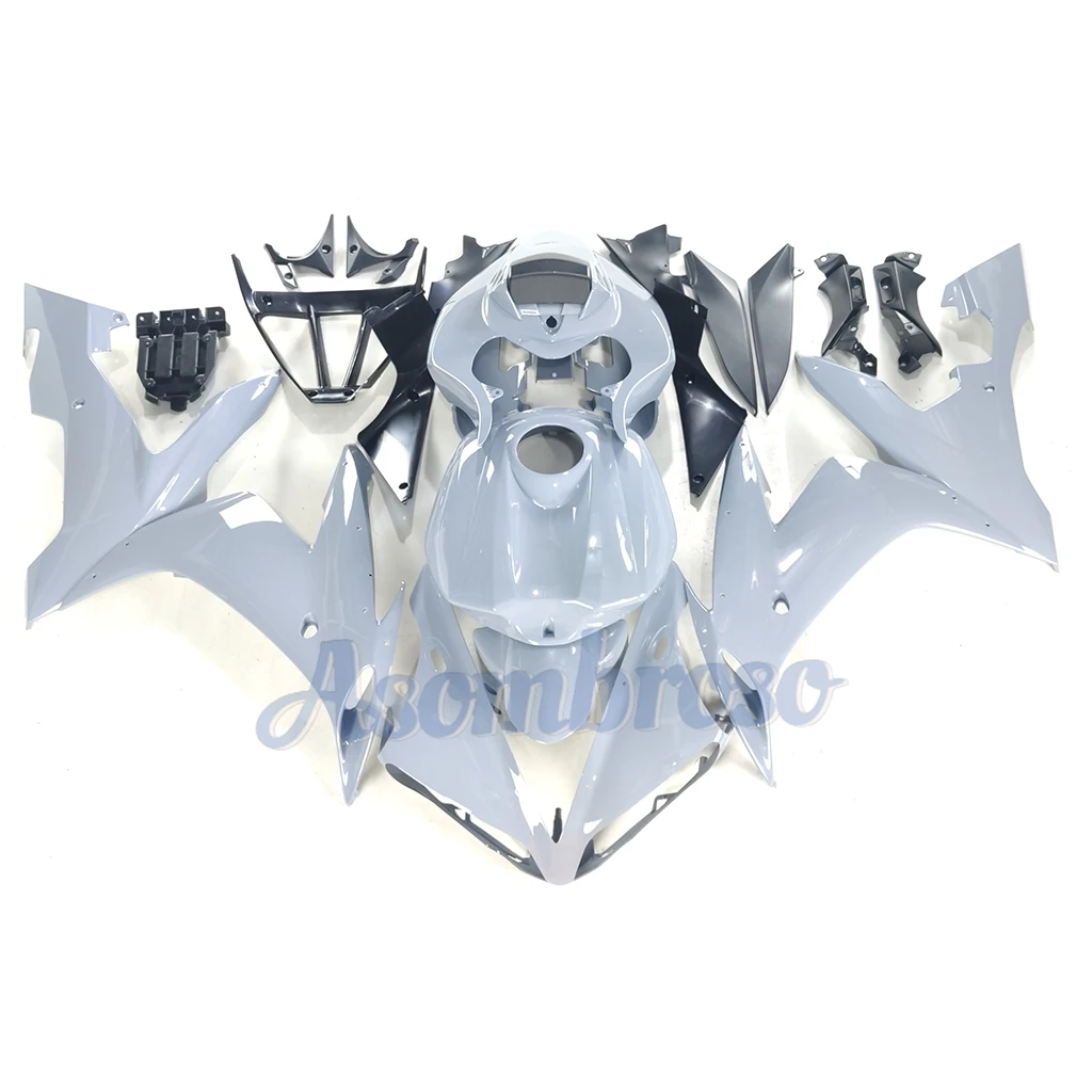 Pearl Grey Fairings Kit Fit for YAMAHA YZF R1 2004 2005 2006 YZF-R1 Strong Plastic set with tank cover view 3