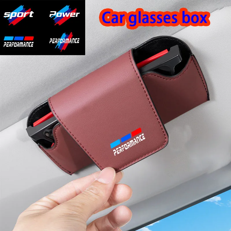 Car Eyeglass Case: Anti-Scratch,Space-Saving Design,car accessories for BMW M Performance power sport